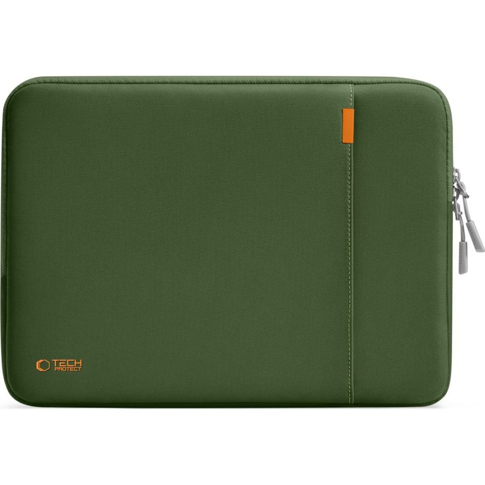 Uniwersalne etui na laptopa 15"-16" Tech-Protect Defender, ciemnozielone.